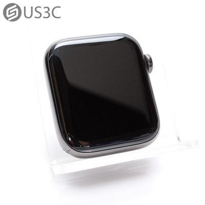 【US3C-台南店】【一元起標】Apple Watch 6 44mm GPS+LTE 石墨色 不鏽鋼邊框 血氧濃度感測器 跌倒偵測功能 二手智慧穿戴裝置