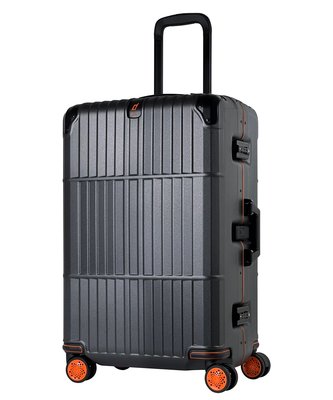 新竹市 DEPARTURE 橘框煞車箱行李箱27吋 鐵灰電子紋 HD509S