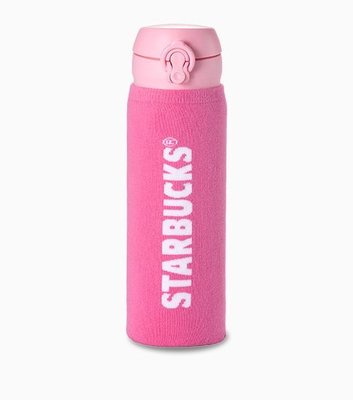 星巴克櫻花季深粉紅色杯套, 深粉隨身瓶衣套 / 杯套, 可超取 ,2015年星巴克杯套 , 台灣製造, 可超取
