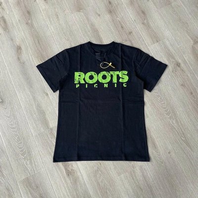 Vlone Roots 費城演唱會限定大V字母印花短袖T恤 男女情侶款