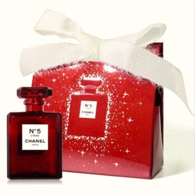 CHANEL 香奈兒 紅色聖誕版 N°5 清新晨露淡香水 1.5ml 紅瓶 精巧版 迷你版 限量