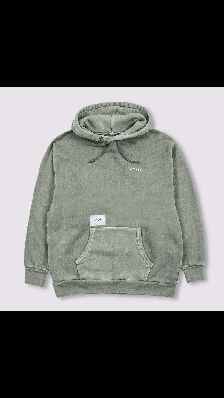 WTAPS 19AW COLLEGE. DESIGN HOODED 03 OLIVE DRAB L