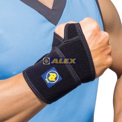 [凱溢運動用品] 德國品牌 台灣製造 ALEX T-48 連指護腕(只)F另有 護膝 護腕 護肘 護踝 護腰 護腿