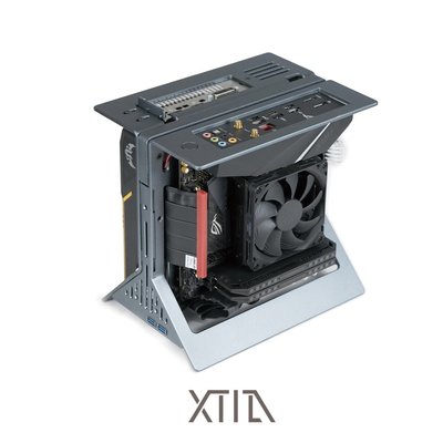 【Xproto-MINI】  XTIA ITX開放式1U核顯全鋁豎垂直便攜提-玖貳柒柒