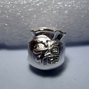 琥珀貓~【925純銀材料配件】造型珠~N9691~福字錢袋~一個