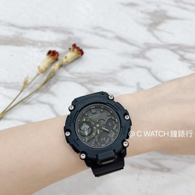 公司貨附發票｜CASIO 卡西歐 G-SHOCK 雙顯 手錶 GA-2200BB-1A