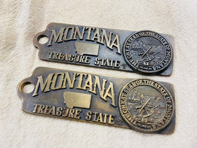蒙大拿州 鑰匙扣 掛牌 vintage 美式復古 懷舊復古收