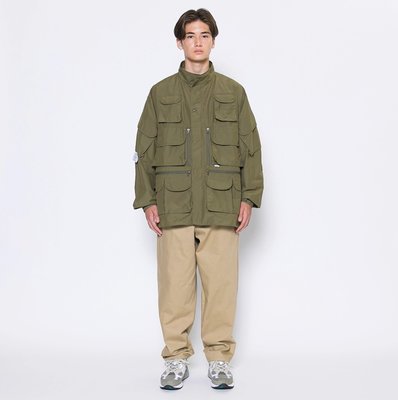 WTAPS MODULAR / JACKET / NYCO. TUSSAH 多口袋立領軍外套。太陽選物社