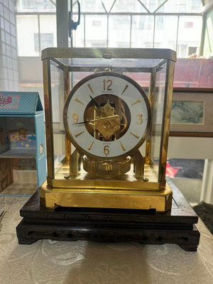 阿德古董店 空氣鐘型號528 －8便宜售 時鐘 座鐘 懷錶 手錶 空氣鐘 機械鐘 古董鐘 機械錶 老爺鐘 落地鐘 全省買賣古董傢俱
