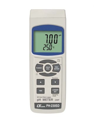 [捷克科技] Lutron 路昌 PH 230SD 記憶式酸檢計 RS-232/USB連接介面 專業電錶儀錶