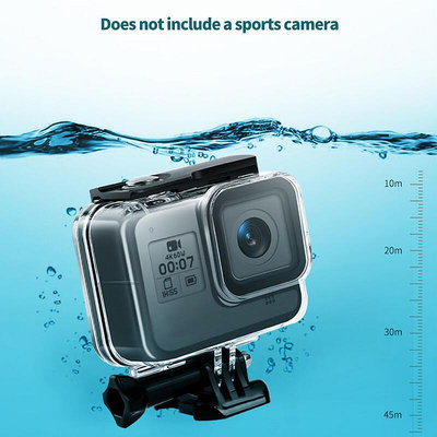 眾信優品  適用于GOPRO8運動相機防水殼 HERO8防水相機保護套防摔抗震SY560