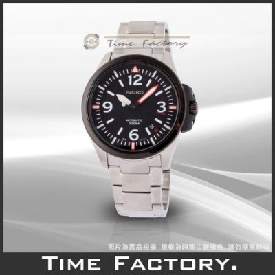 時間工廠 無息分期 SEIKO精工 黑面品味機械錶 SRP027K1 (SRP 027)