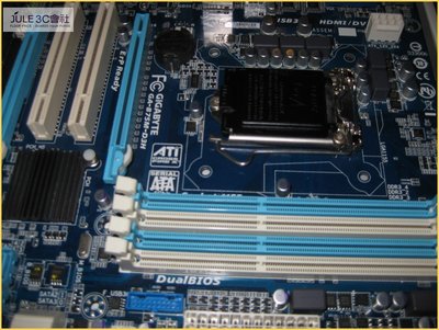 JULE 3C會社-技嘉 B75M-D3H B75/DDR3/第四代超耐久/U3S6/良品/LGA1155 主機板