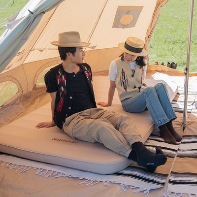 Naturehike挪客自動充氣墊戶外帳篷睡墊加厚氣墊床露營~特價