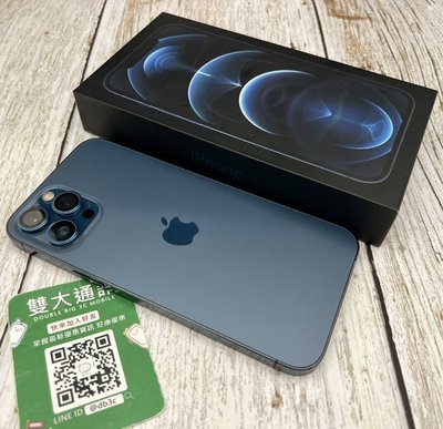 ＊高雄雙大通訊＊Apple iPhone 12 Pro Max 512G 藍 (57908)【二手盒裝9.8成新】