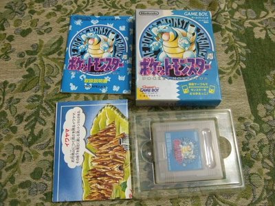 ※現貨『懷舊電玩食堂』《正日本原版、盒裝、GBA可玩》【GameBoy/GB】神奇寶貝 皮卡丘 精靈寶可夢 藍版 青版