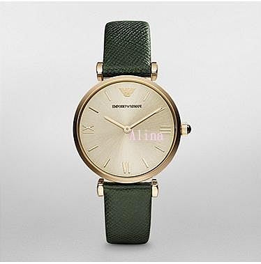 熱賣精選現貨促銷 EMPORIO ARMANI 亞曼尼手錶 AR1726 休閒簡約石英女手錶  歐美代購 明星同款