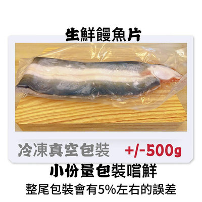 嚴選雲林口湖頂級生鮮白鰻魚片一尾500克+-5%