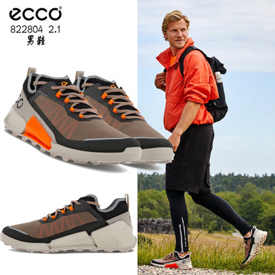 新款 ECCO Biom 2.1 男鞋 ecco休閒鞋 徒步鞋 戶外鞋 防水 舒適穿搭 輕便回彈 防滑耐磨 822804