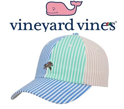 Vineyard Vines x Kentucky Derby 147 聯名 棒球帽 老帽 彩色 條文 美國潮踢屋