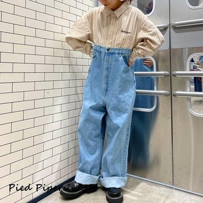 Pied Piper日本代購 GV056 RODEO CROWNS頑童系牛仔拼接連身褲