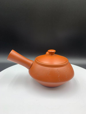日本回流 常滑燒 紫砂 朱泥 側把壺 茶壺