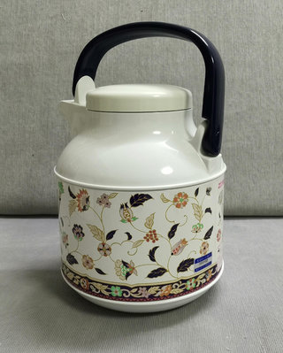 日本象印保溫壺/泡茶壺，配濾茶網，容量1L，少見的花式圖案，