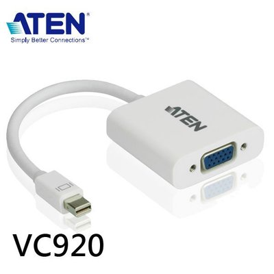 【MR3C】含稅附發票 ATEN 宏正 VC920 Mini Display Port 轉 VGA 訊號轉換器