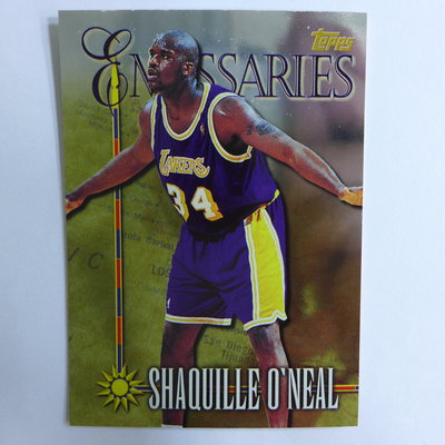 ~ Shaquille O'Neal ~名人堂/俠客/大白鯊/歐布連線/歐尼爾 1998年Topps.金屬設計.特殊卡