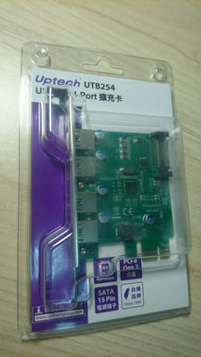 Uptech 登昌恆 UTB254 USB 3.0 4-Port擴充卡