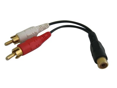 SAFEHOME RCA AV端子音頻線 1母對2公 延長線 蓮花接頭 CA0701