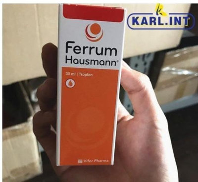 【小圓仔全球購】現貨 hausmann ferrum 嬰幼兒 孕婦補鐵劑口服液滴劑