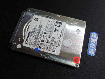 [創技電腦] 2.5 吋硬碟 500G SATA 介面 TOSHIBA 型號:MQ01ACF050 二手良品 實品拍攝