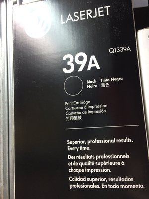 『Outlet國際』 HP Q1339A / 39A 原廠黑色碳粉匣