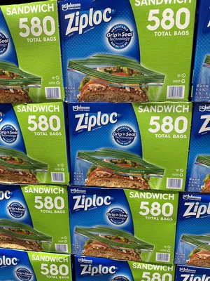 COSTCO好市多代購Ziploc 可封式三明治保鮮袋 580入