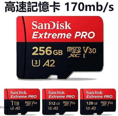 SanDisk 高速記憶卡 1TB 512G micro sd 256G switch專用記憶卡 手機TF卡 存儲卡，運動相機卡