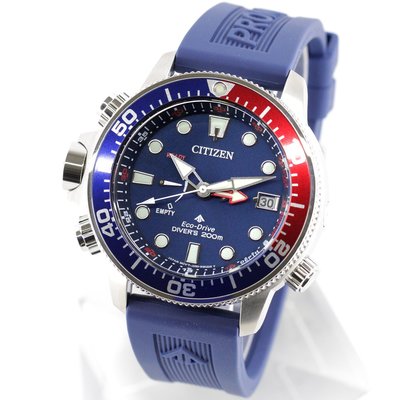 CITIZEN BN2038-01L 星辰錶 手錶 46mm 潛水錶 光動能 藍面盤 百事圈 男錶女錶