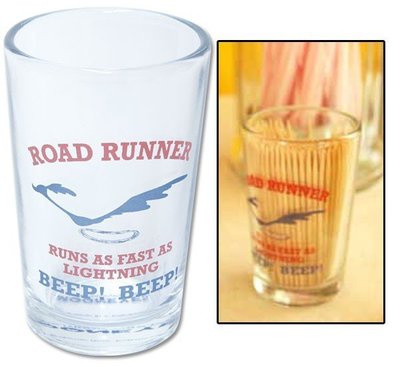 (I LOVE 樂多) Road Runner Toothpick Glass 嗶嗶鳥 BB鳥 牙籤置物杯 玻璃杯