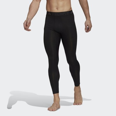 【adidas 愛迪達】TECHFIT 男款 專業運動 訓練緊身褲 黑色 HM6061 尺寸:2XL