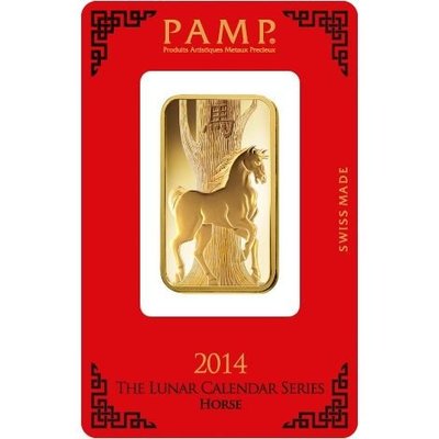 瑞士 PAMP 5g &amp; 1oz馬年紀念金條 原廠原證