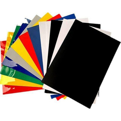新款推薦 PVC彩色硬薄塑料片 光黑白 啞紅黃藍綠 磨砂半透明塑膠板加工定制 可開發票
