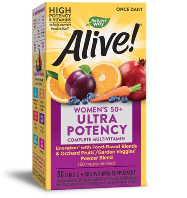 ❤️美國❤️ Alive Ultra Potency 50歲以上女性綜合維他命 60粒 保證公司貨