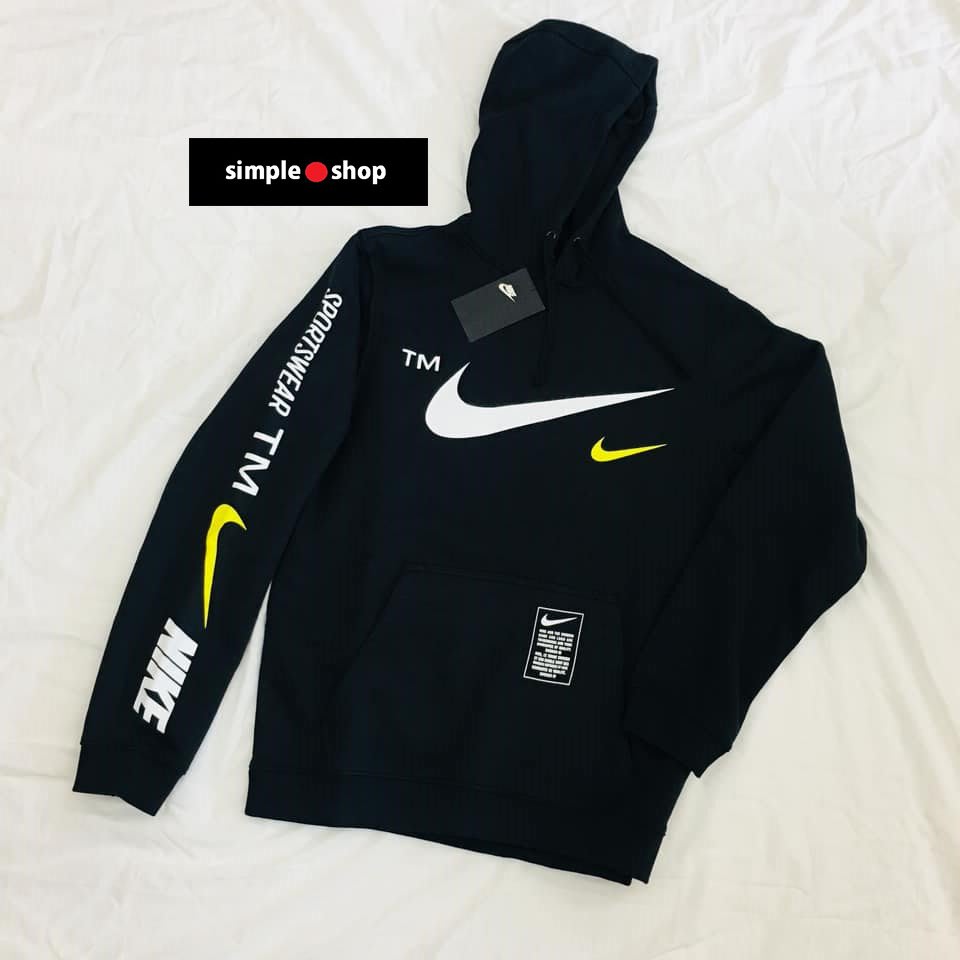 nike micro branding hoodie