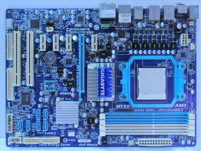 ~ 駿朋電腦 ~ 技嘉GA-770T-USB3 AM3主機板 DDR3 全固態電容 $700