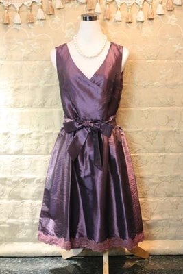 【性感貝貝2館】 Benpin 斑品專櫃品牌 紫色蕾絲小禮服, D&amp;G Versace Douchanglee款式