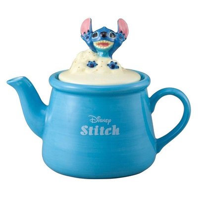 【正版】迪士尼 星際寶貝 史迪奇 造型 陶瓷茶壺