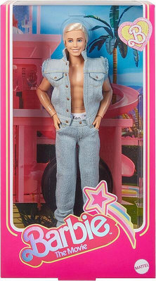 Ken &amp; Barbie #HRF27 _ 收藏型系列芭比娃娃 _ 2023芭比真人版電影 - 牛仔裝肯尼(含黃盒)