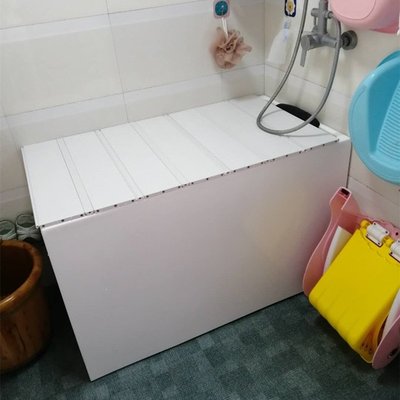 浴缸蓋折疊式保溫蓋浴缸置物架浴缸防塵蓋板加厚承重款浴缸置物板
