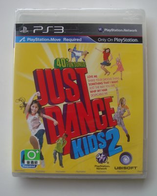 全新PS3 舞力全開 兒童版2 英文版(MOVE) Just Dance Kids 2