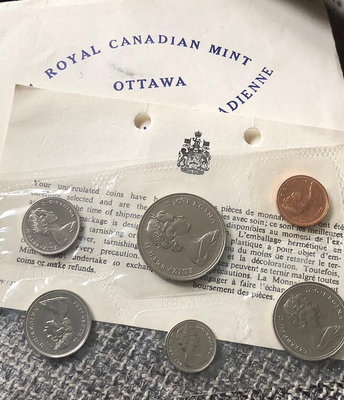 加拿大1972年套幣6枚全套（完未品）